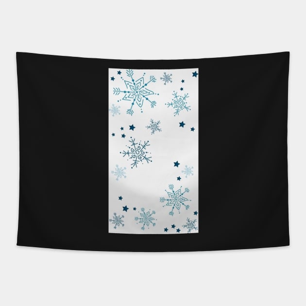 Snowflakes Pattern Tapestry by Alexander S.