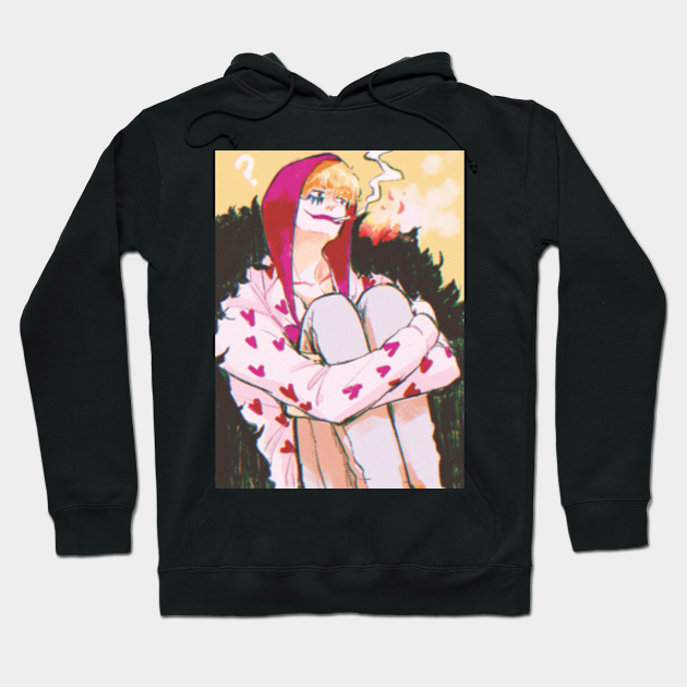 One Piece Donquixote Rosinante Corazon One Piece Sudadera Con Gorro Teepublic Mx