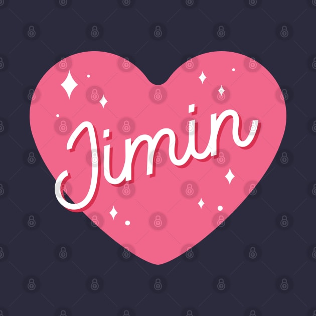 BTS Park Jimin cute heart typography by Oricca