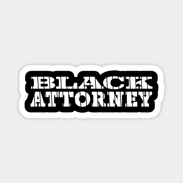 Black Lawyer Magnet by MarcusCreative