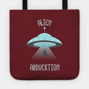 Alien Abduction Funny Design Tote