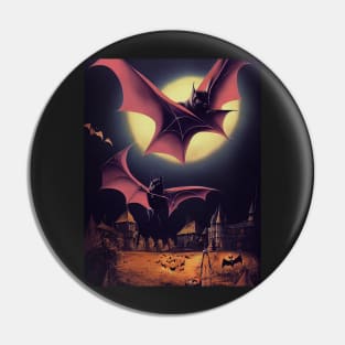 bats halloween t shirt Pin