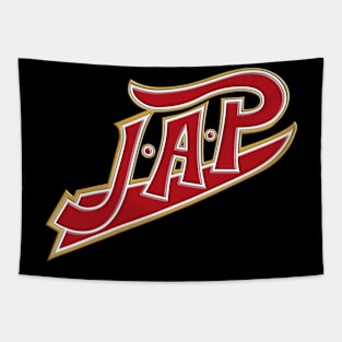 JAP Motorcycle Logo Tapestry