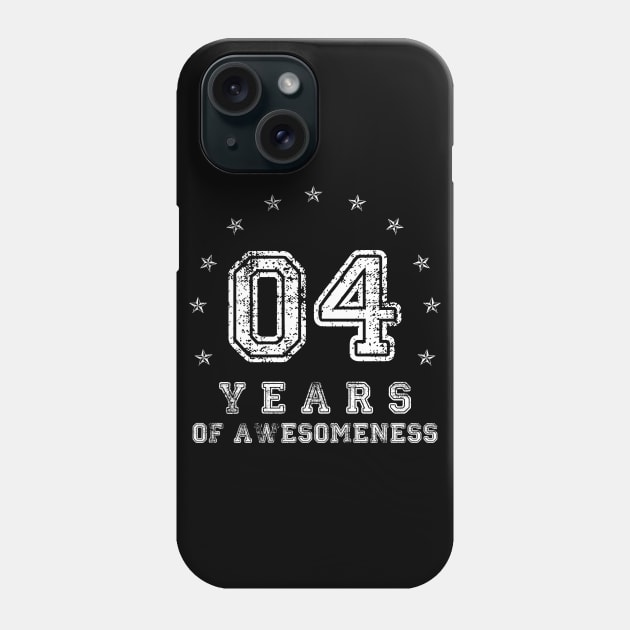 Vintage 4 years of awesomeness Phone Case by opippi