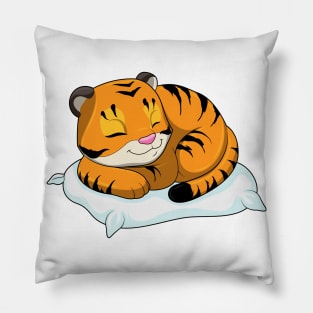 Tiger at Sleeping with Pillow Pillow