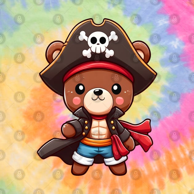 Cute Pirate Bear Kawaii by Teddy Club