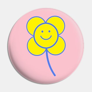 Smiling flower Pin