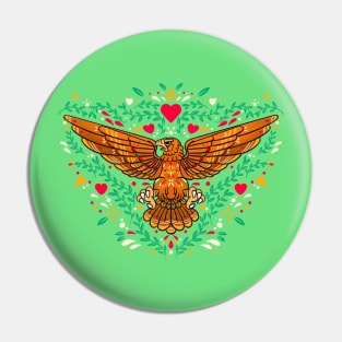 Mexican Pride Golden Royal Eagle Pin