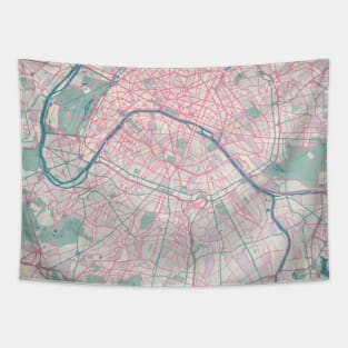 Paris Map Tapestry