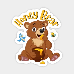 Cute Bear Honey Bear Magnet