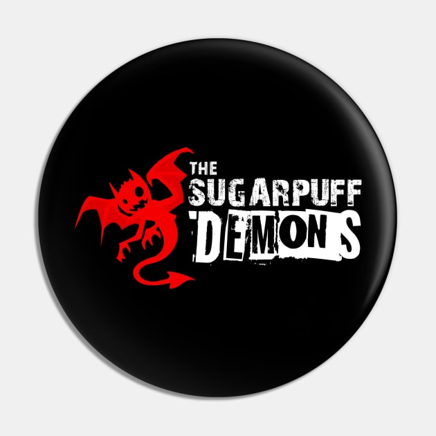 Red Devil Logo Pin by The Sugar puff Demons