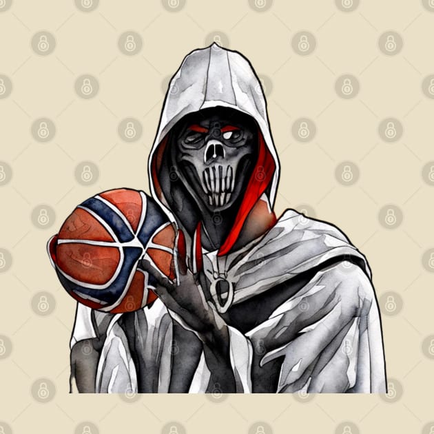 Grim Reaper sketch basketball by YungBick