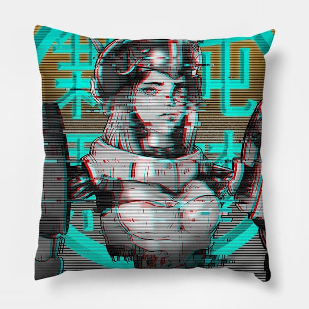 Glitch King I Pillow by Sordomudo