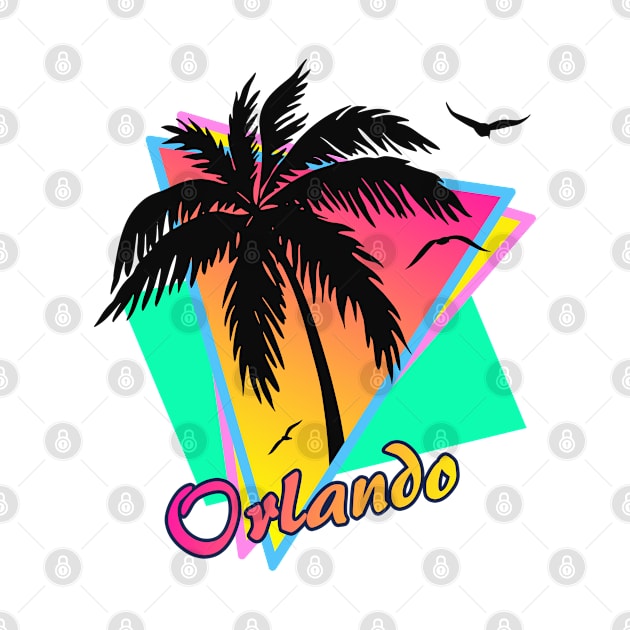 Orlando Cool 80s Sunset by Nerd_art