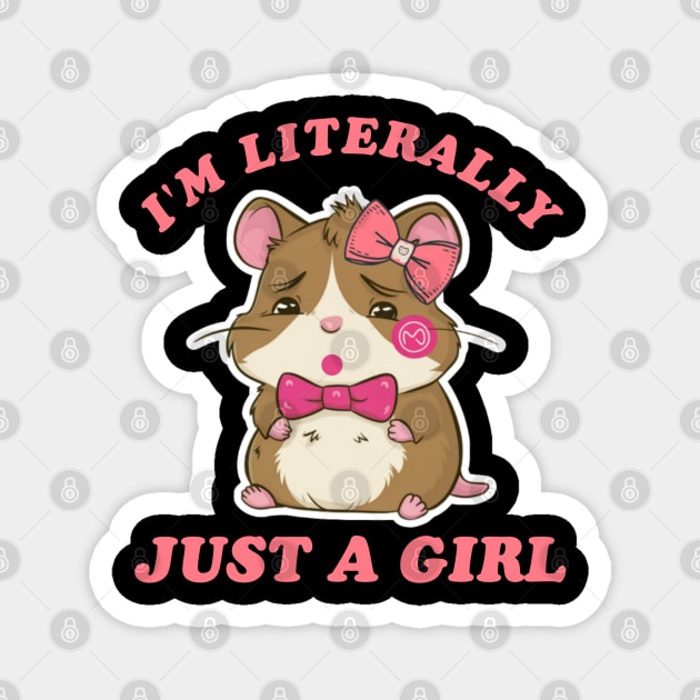 Im literally just a girl Magnet by Qrstore