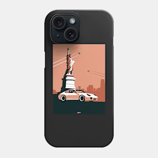 911 996 in New York (Red Dusk) Phone Case