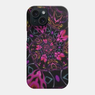 Pink Stained Glass Window Tulips Phone Case