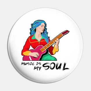 Music is My Soul Pin