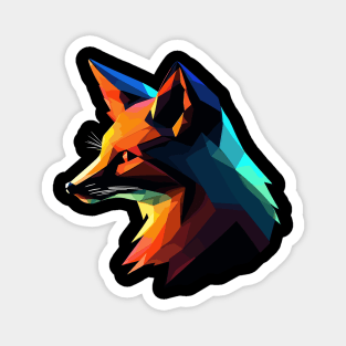 fox silhouette art Magnet