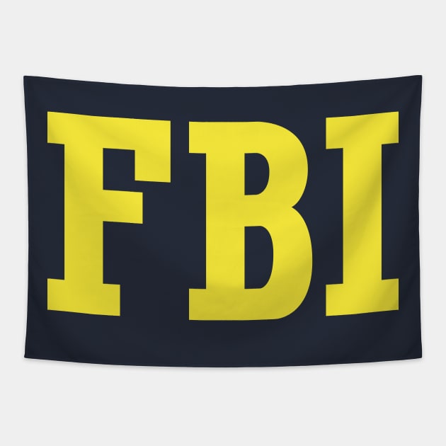 FBI Logo (front and back) Tapestry by GraphicGibbon