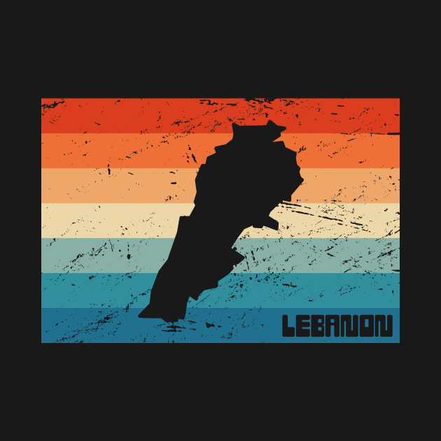 Retro Country Of Lebanon by Wizardmode