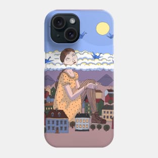 Head above clouds Phone Case