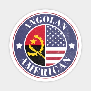 Proud Angolan-American Badge - Angola Flag Magnet