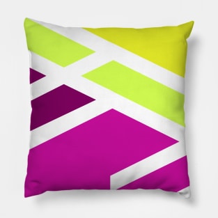 Geometric triangle colorful purple Pillow