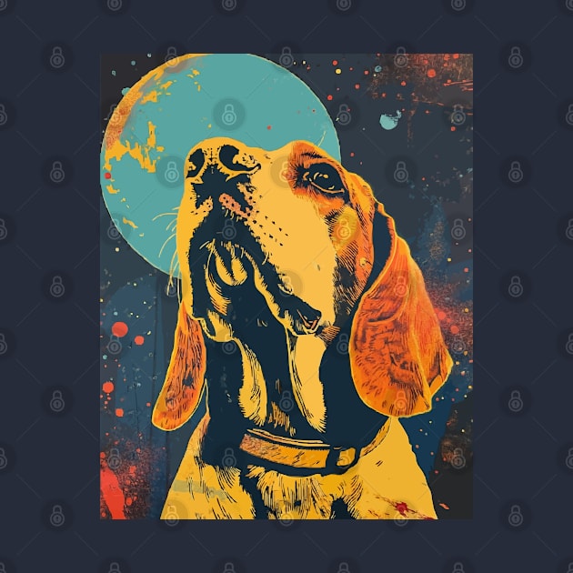 Beagle dog grunge portrait by etherElric