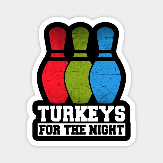 Abstract Turkeys Bowling Artwork Magnet by star trek fanart and more