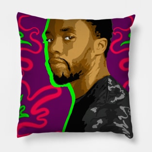 Chadwick Boseman Pop Art Portrait Pillow