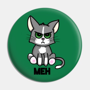 Meh Cat (Large Design) Pin