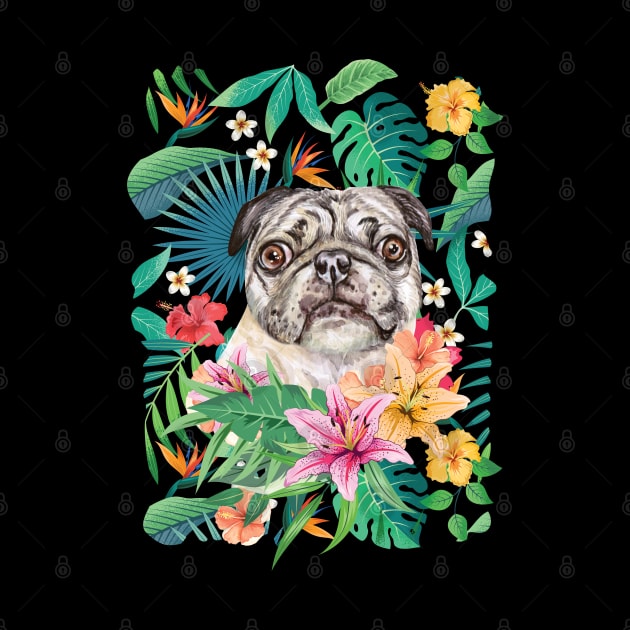 Tropical Pug 6 by LulululuPainting