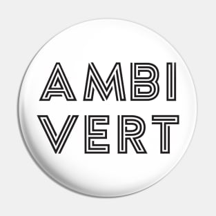 Ambivert - Black Print Pin