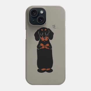 NAMASTE Dachshund Phone Case