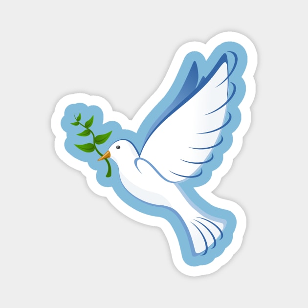 Peace dove Magnet by magamarcas