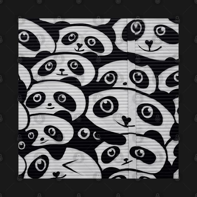 A Panda Wall by ArtoTee
