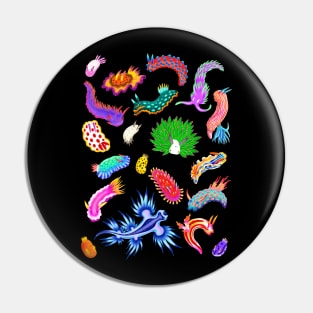 Rainbow Nudibranchs (Sea Slugs) Assortment Pin