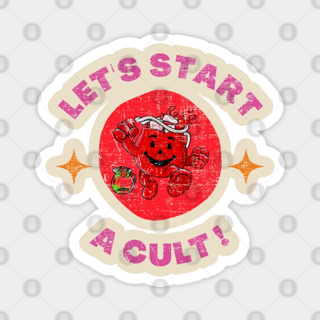 Let's Star A cult Retro art Magnet by Draw One Last Breath Horror 