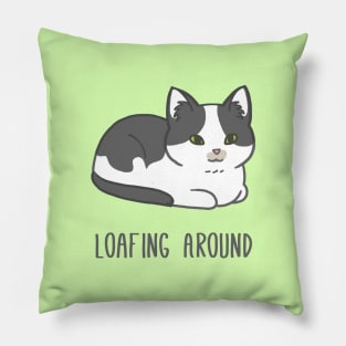 Loafing Around Cat Pillow