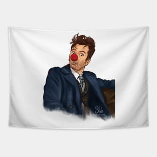 14th Doctor Red Nose Day Tapestry