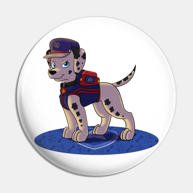 Paw Patrol Ultimate Rescue Police Pup - Marshall Pin by kreazea