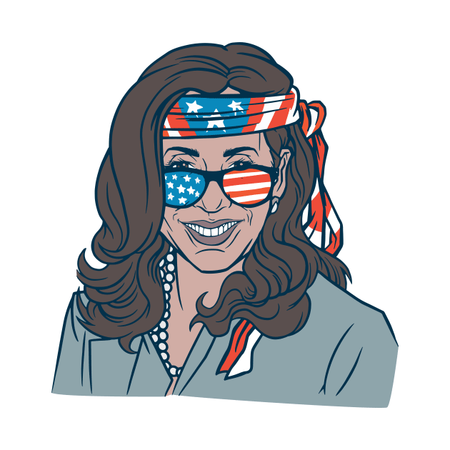 Funny VP Kamala Harris 4th of July Merica by SLAG_Creative