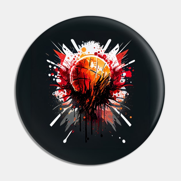 Basketball hoopers design Pin by Buff Geeks Art