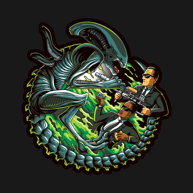 alien vs MIB by bpkardijan