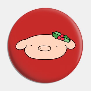 Holly Pig Face Pin