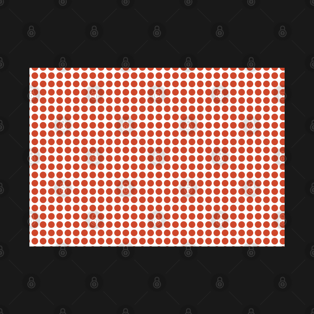 Polka Dot Design Retro Palette - Brick Orange by kerimeart