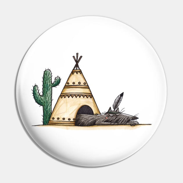 Indianer - Native American - Hundehütte - Doghouse - Tipi Pin by JunieMond