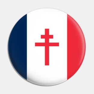 Free France Flag Pin