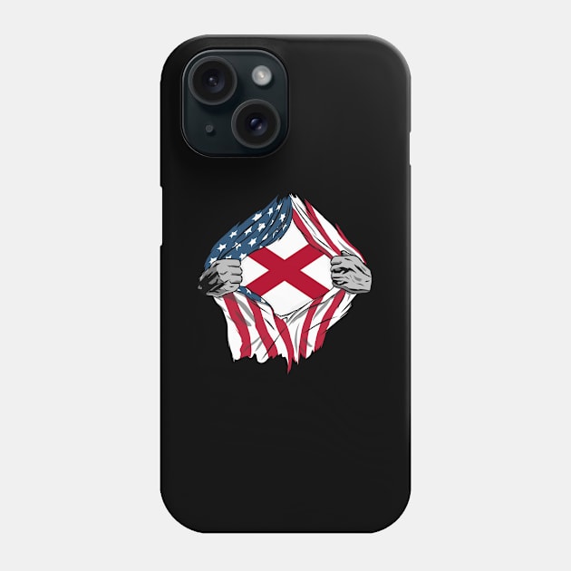 USA American Grown Alabama Flag Phone Case by tobzz